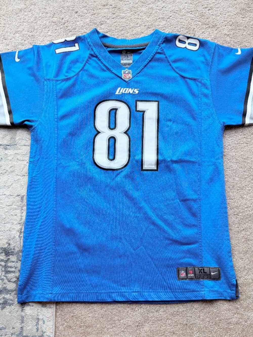 Nike Detroit Lions #81 Calvin Johnson Youth Football Jersey - Size XL